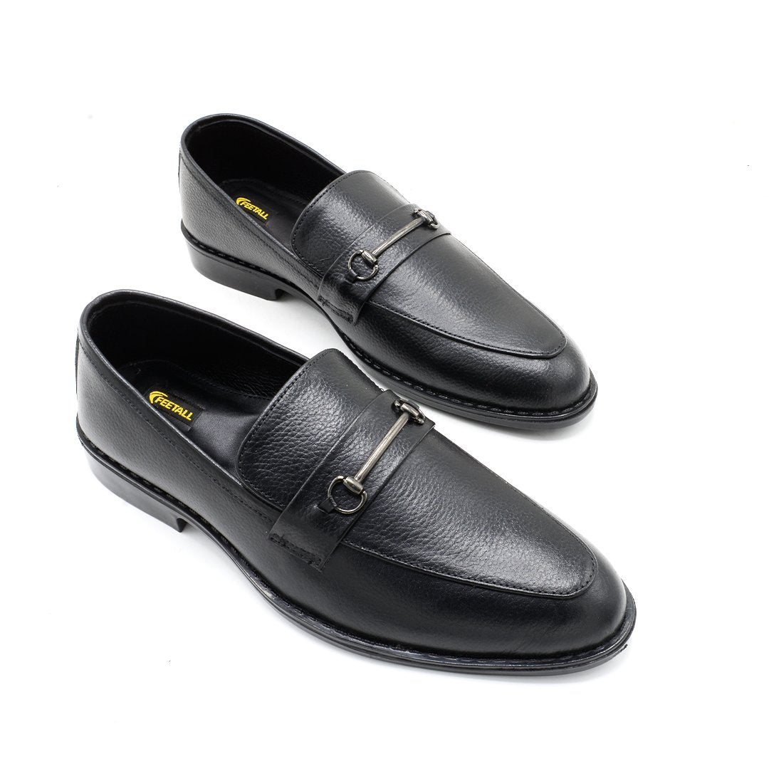 Elite Black Leather Loafer