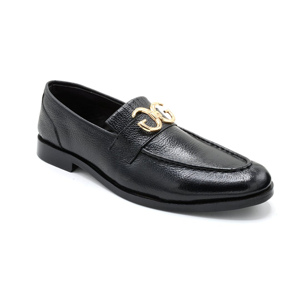 Gleam Luxe Bit Loafers – Black