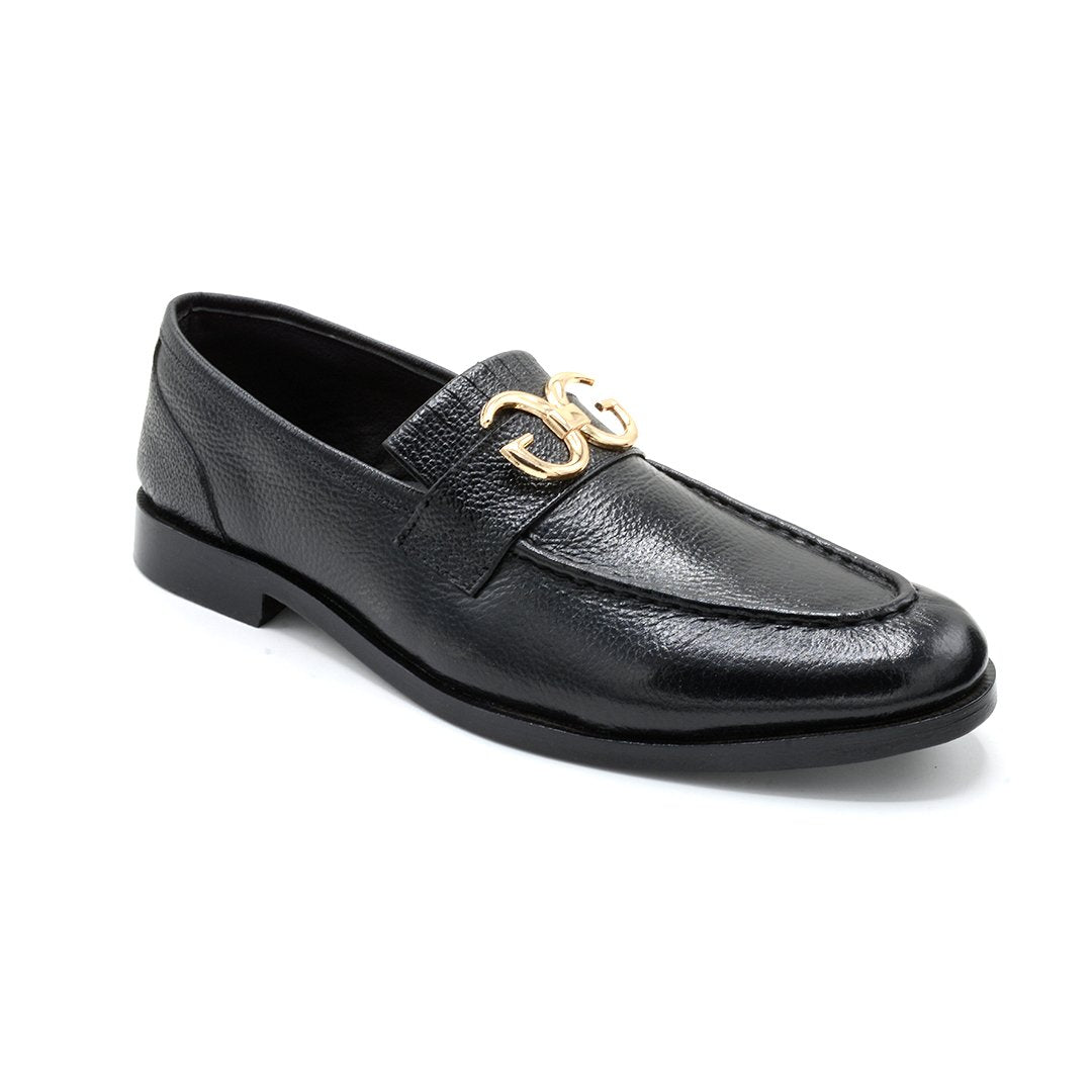 Gleam Luxe Bit Loafers – Black