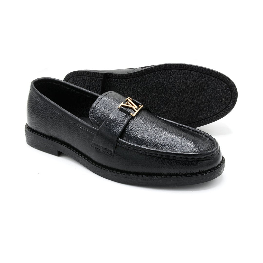 Luxe Black LV Loafer