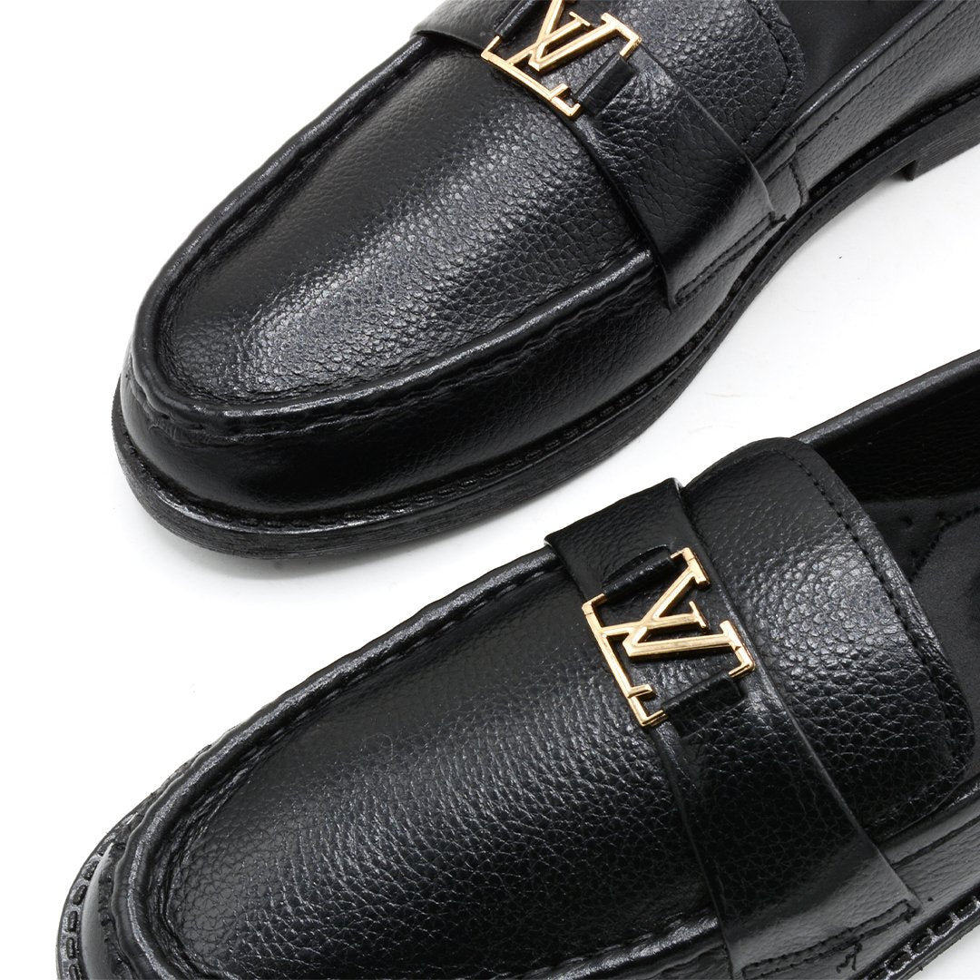 Luxe Black LV Loafer