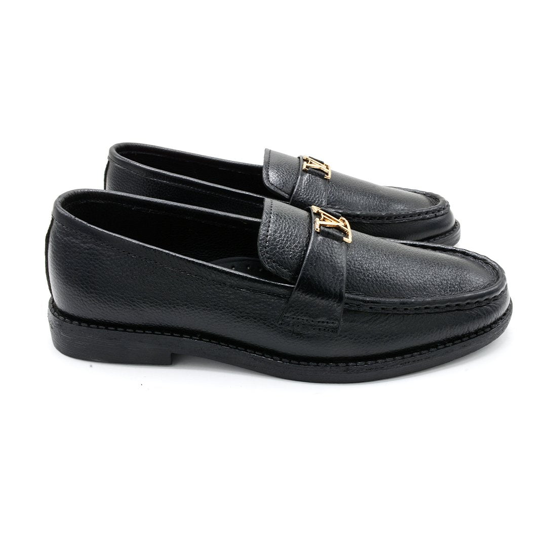 Luxe Black LV Loafer
