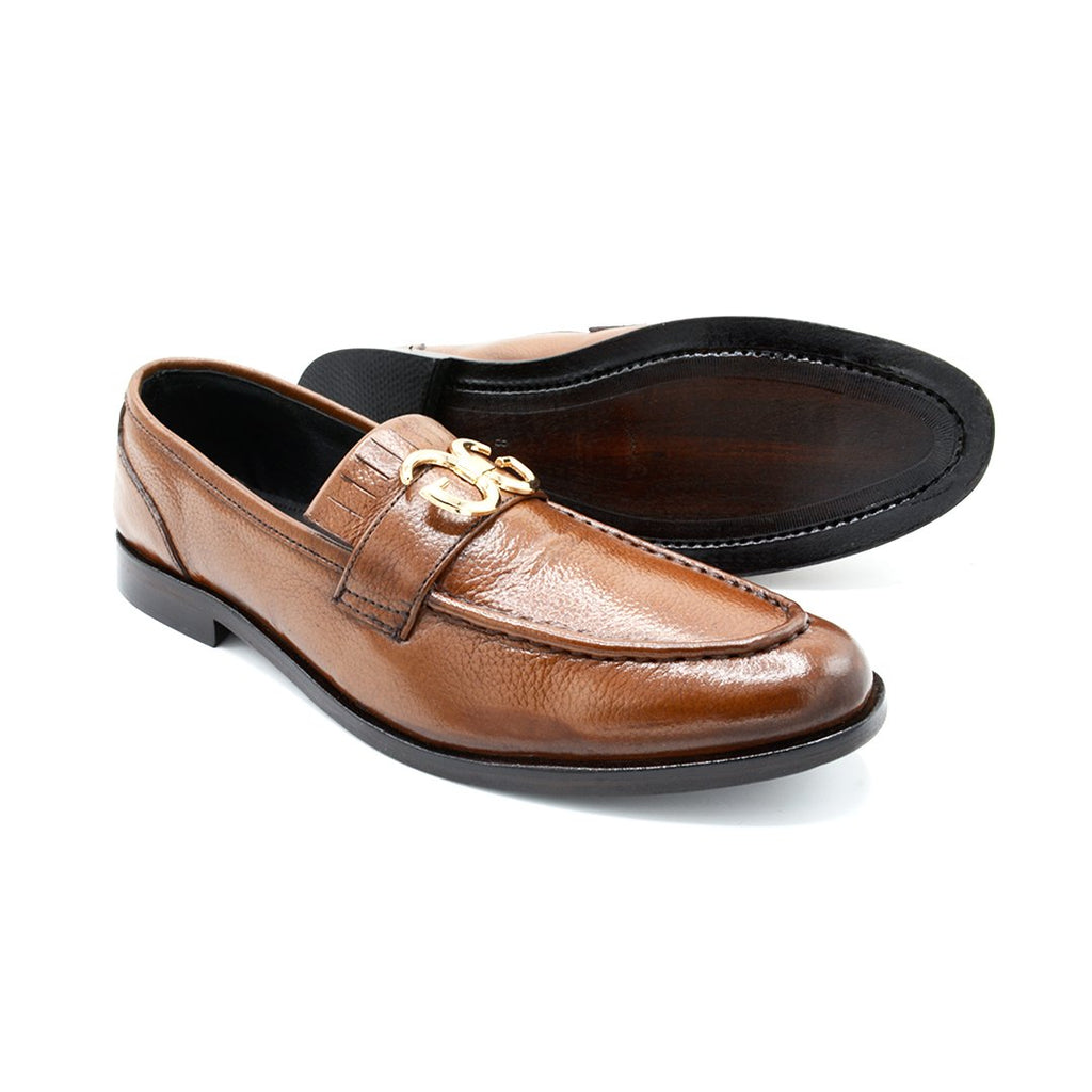 Chestnut Classic Leather Loafers