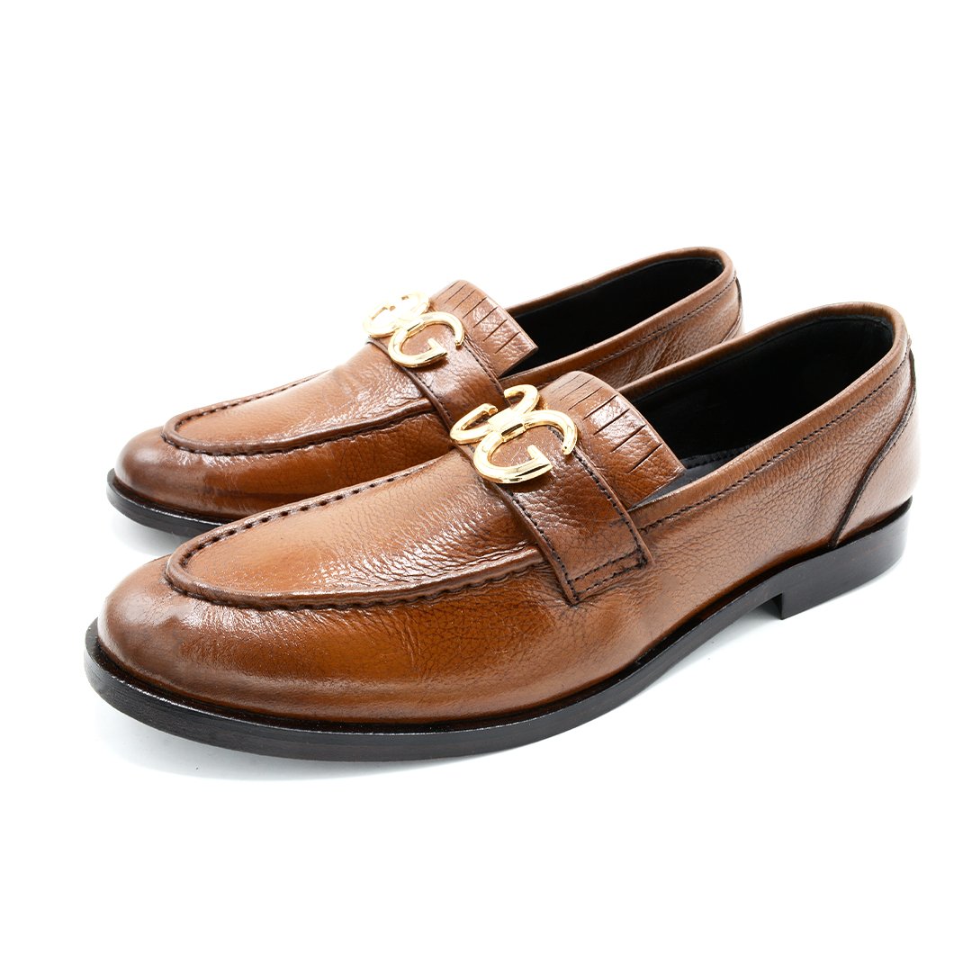 Chestnut Classic Leather Loafers