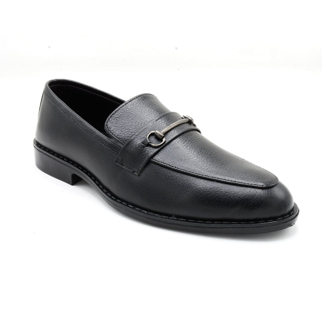 Elite Black Leather Loafer