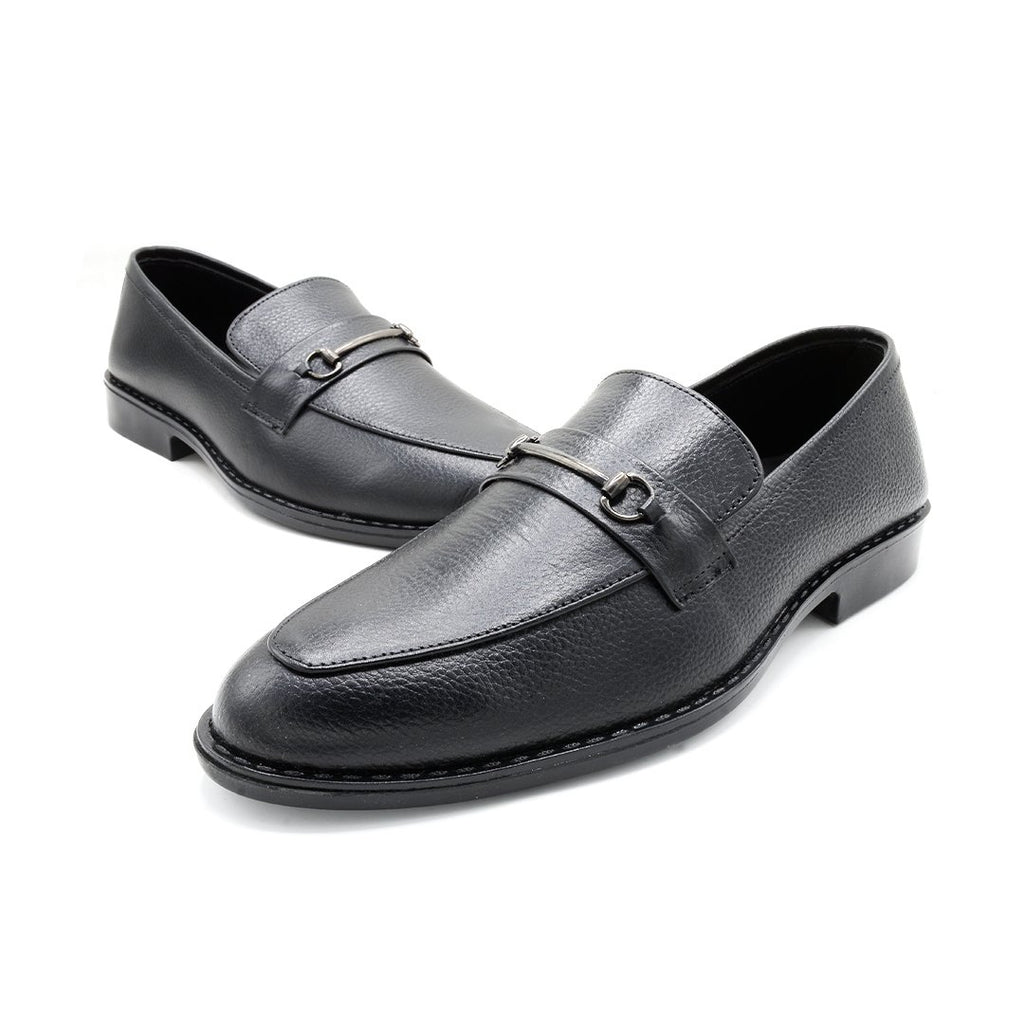 Elite Black Leather Loafer