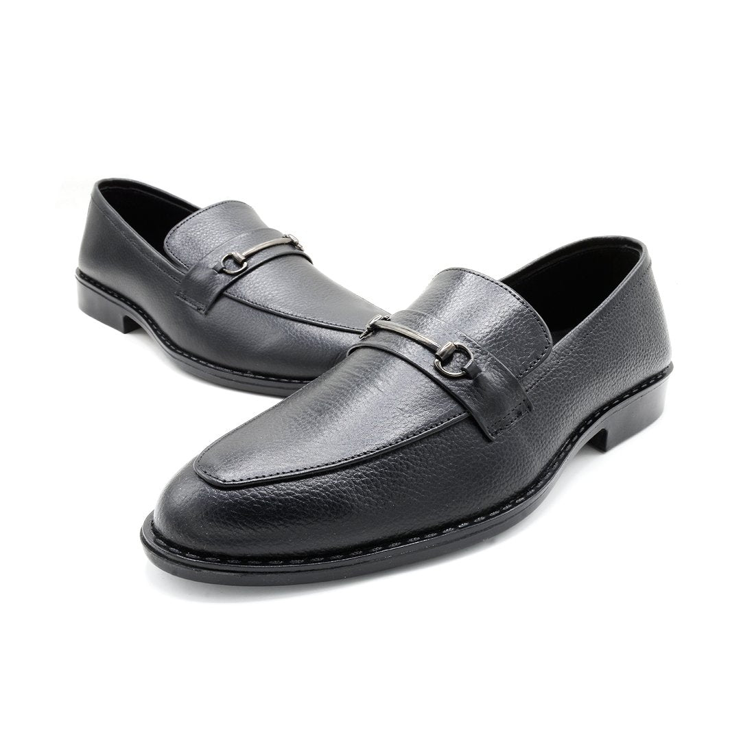 Elite Black Leather Loafer