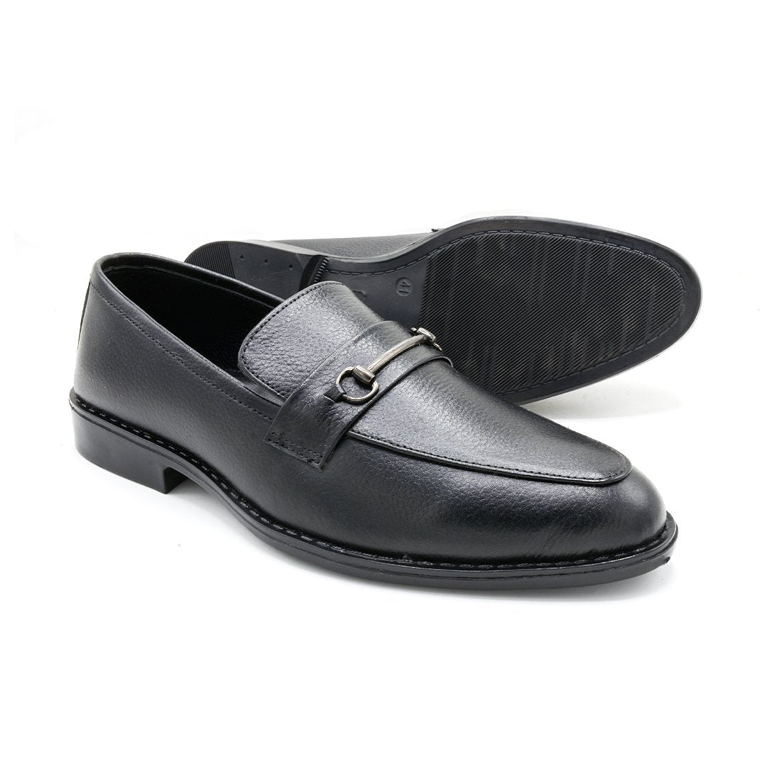 Elite Black Leather Loafer